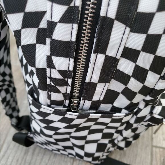 NWOT Black and white checkered backpack - Picture 6 of 12